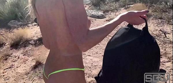 Hiking and Fucking in Matching thongs
